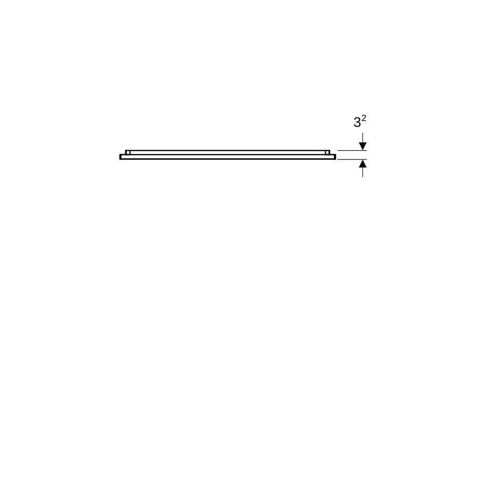 Geberit Option Plus Square Lichtspiegel, direkte, indirekte Beleuchtung, 75x70x3,5cm... GEBERIT-502782141 4025410060006 (Abb. 4)