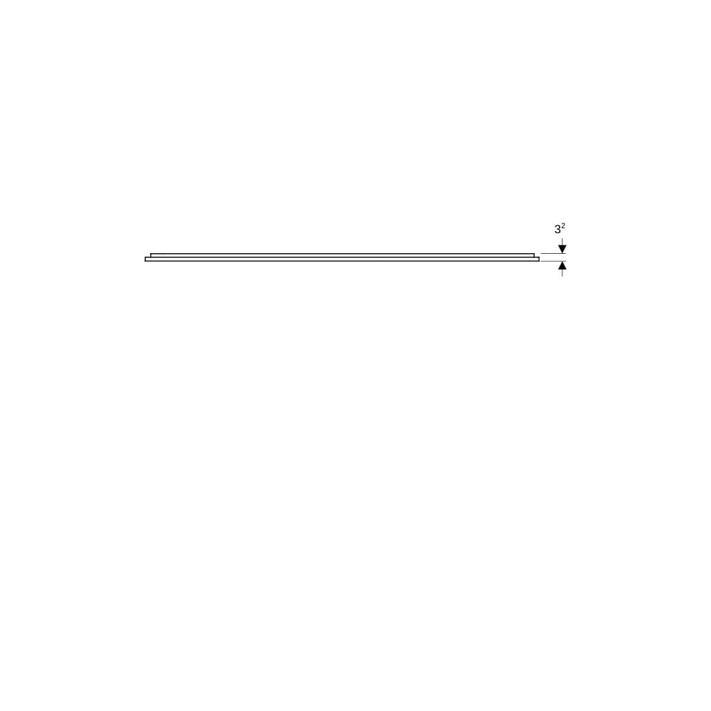 Geberit Option Plus Square Lichtspiegel, direkte, indirekte Beleuchtung, 160x70x3,5c... GEBERIT-502787141 4025410060105 (Abb. 4)