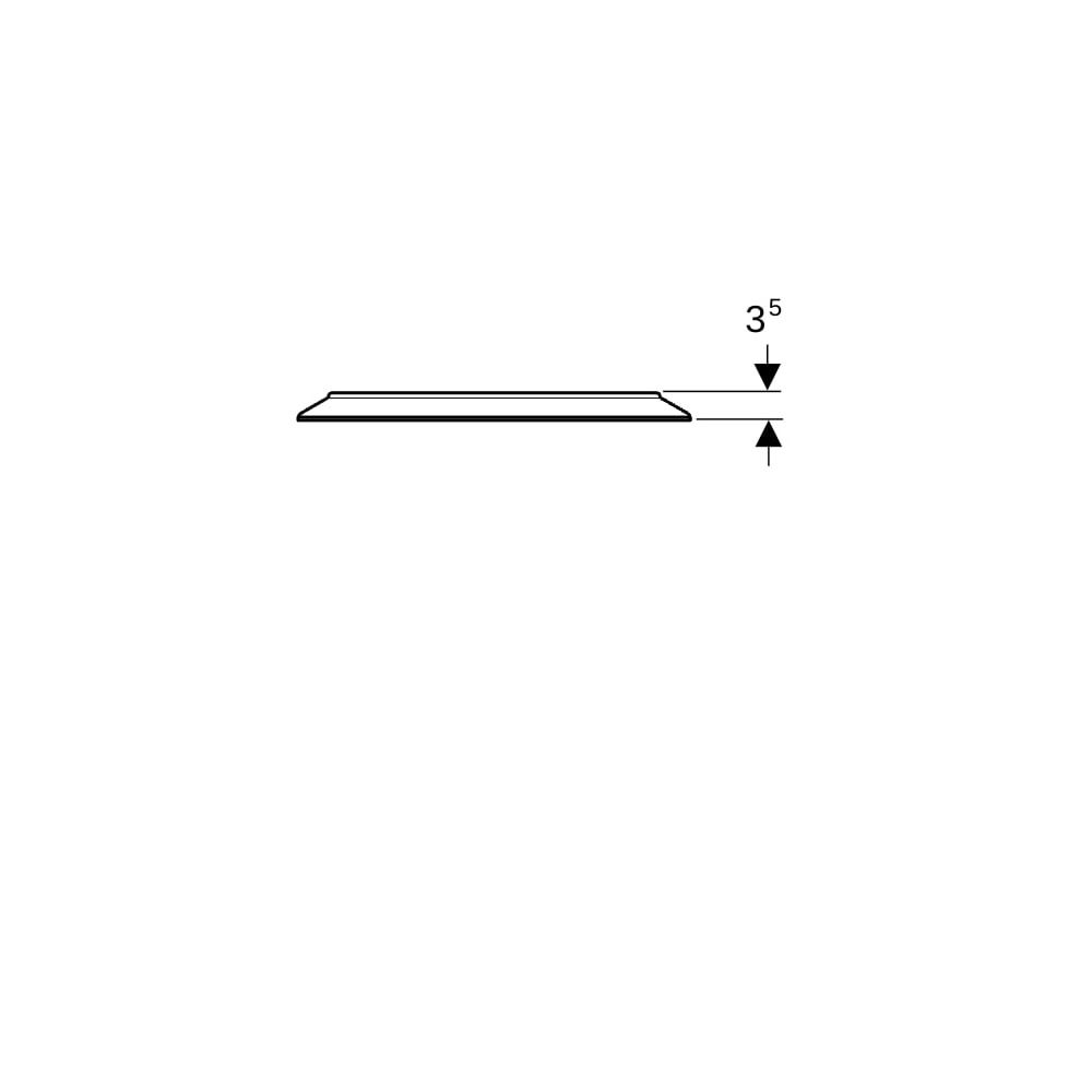 Geberit Option Round Lichtspiegel mit direkter und indirekter Beleuchtung 50x50cm, D... GEBERIT-502796001 4025410060112 (Abb. 4)