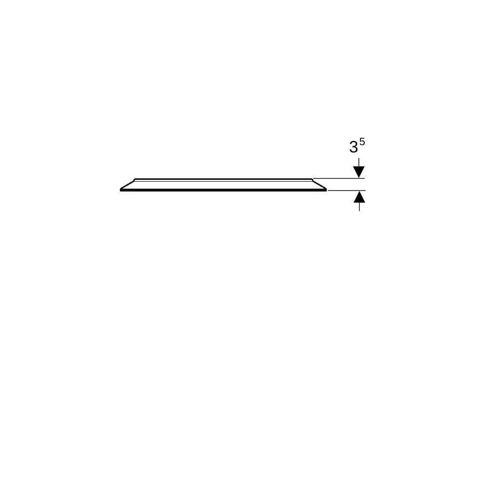 Geberit Option Round Lichtspiegel mit direkter und indirekter Beleuchtung 60x60cm, D... GEBERIT-502797001 4025410060129 (Abb. 4)