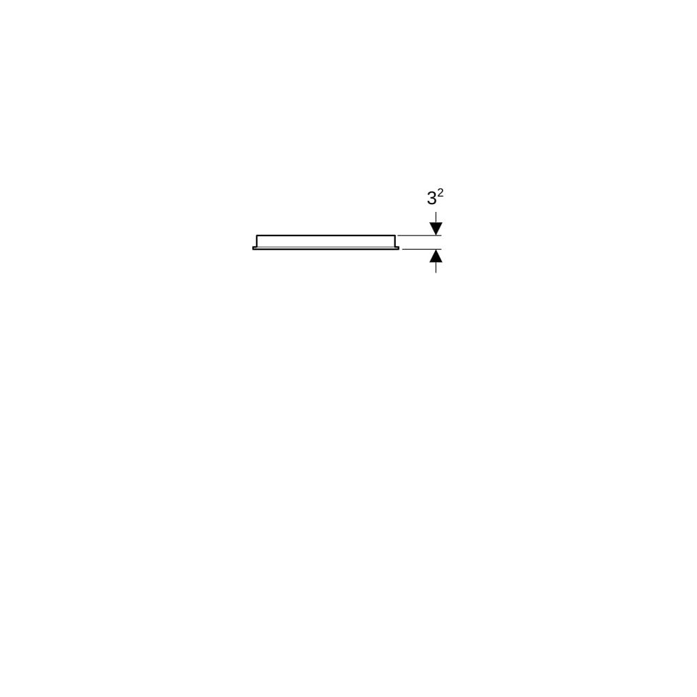 Geberit Option Basic Square Lichtspiegel Beleuchtung oben, 40x70x3cm, Aluminium elox... GEBERIT-502803001 4025410060167 (Abb. 4)