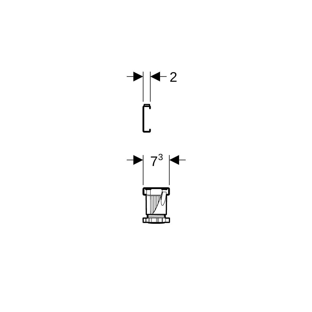 Geberit Set Füße, Traversen, mit Wandanker, für Badewanne aus Sanitäracryl... GEBERIT-554910001 4025410749772 (Abb. 7)