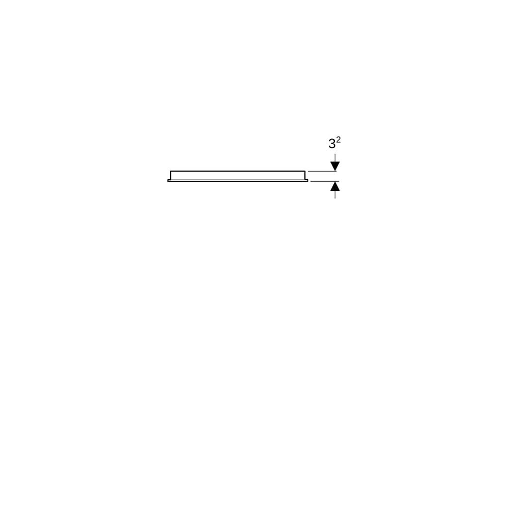 Geberit Option Basic Square Lichtspiegel Beleuchtung oben, 50x70x3cm, Aluminium elox... GEBERIT-502804001 4025410060723 (Abb. 4)