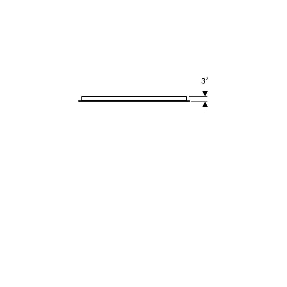 Geberit Option Basic Square Lichtspiegel Beleuchtung oben, 70x70x3cm, Aluminium elox... GEBERIT-502806001 4025410060730 (Abb. 4)