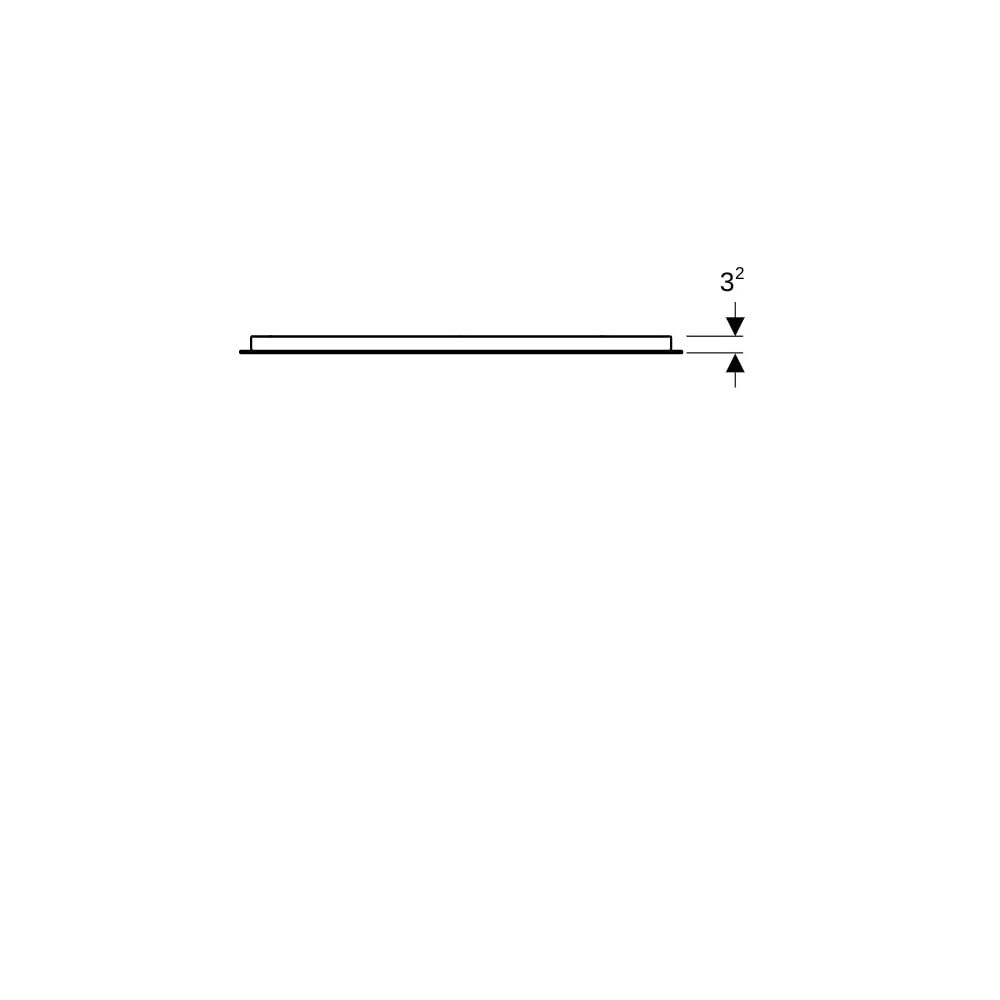 Geberit Option Basic Square Lichtspiegel Beleuchtung oben, 80x70x3cm, Aluminium elox... GEBERIT-502807001 4025410060204 (Abb. 4)