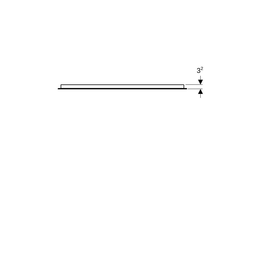 Geberit Option Basic Square Lichtspiegel Beleuchtung oben, 90x70x3cm, Aluminium elox... GEBERIT-502808001 4025410060211 (Abb. 4)