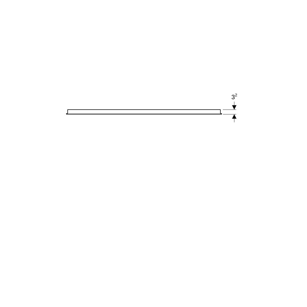 Geberit Option Basic Square Lichtspiegel Beleuchtung oben, 120x70x3cm, Aluminium elo... GEBERIT-502810001 4025410060235 (Abb. 4)