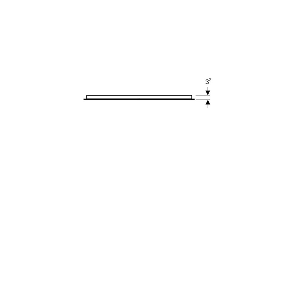 Geberit Option Basic Square Lichtspiegel Beleuchtung oben, 80x90x3cm, Aluminium elox... GEBERIT-502813001 4025410060266 (Abb. 4)