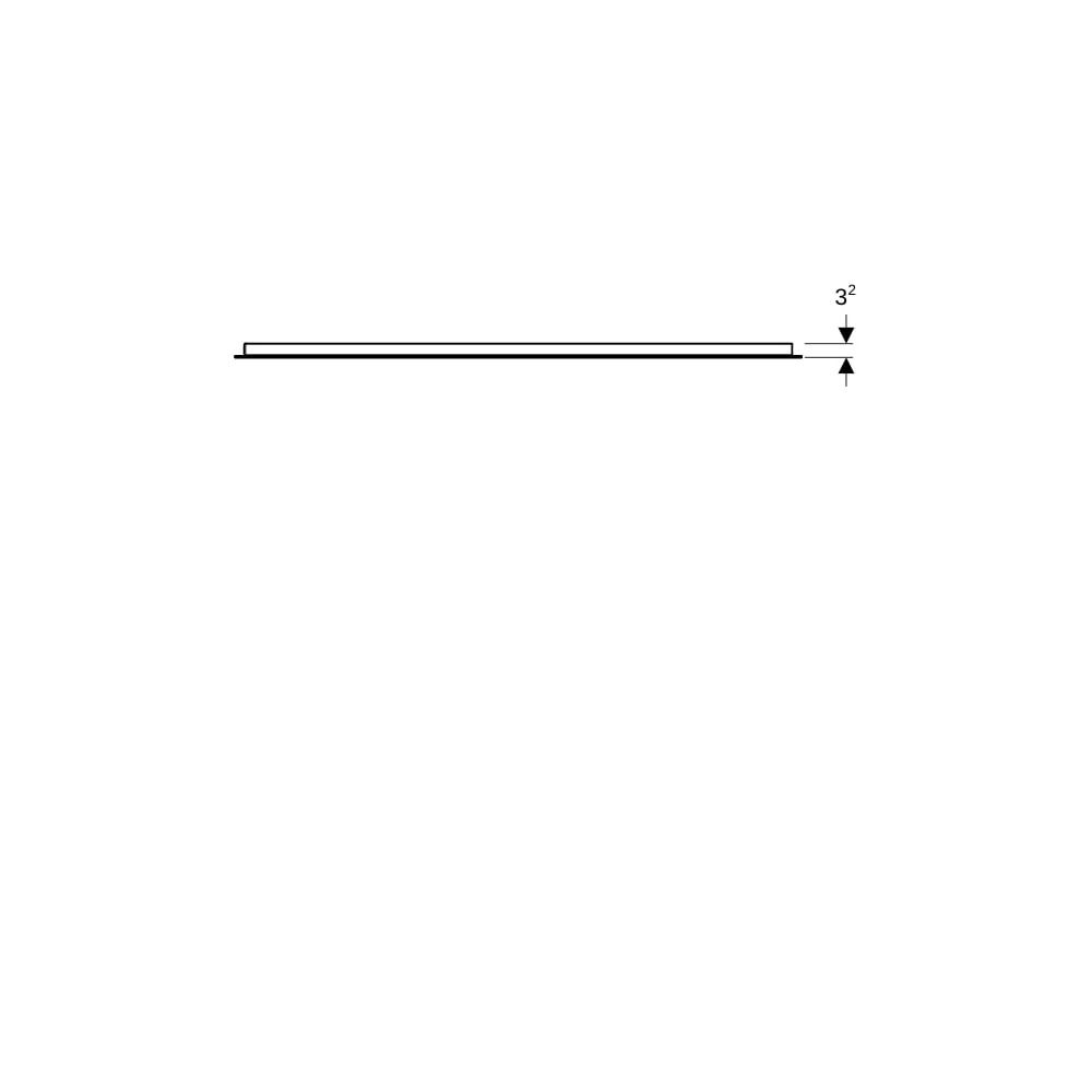 Geberit Option Basic Square Lichtspiegel Beleuchtung oben, 120x90x3cm, Aluminium elo... GEBERIT-502815001 4025410060280 (Abb. 4)