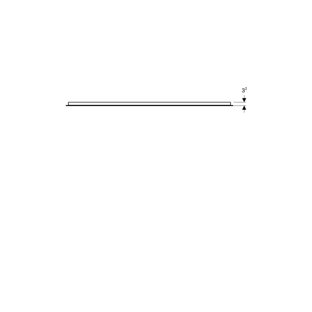 Geberit Option Basic Square Lichtspiegel Beleuchtung oben, 140x90x3cm, Aluminium elo... GEBERIT-502816001 4025410060297 (Abb. 4)