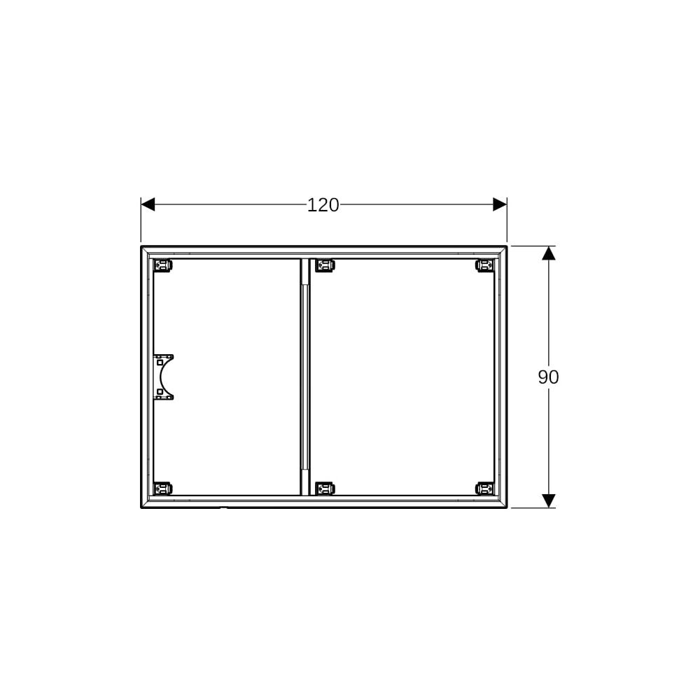 Geberit Installationsrahmen für Setaplano Duschfläche über 100cm, für 6 Füße, Breite... GEBERIT-154473001 4025416545606 (Abb. 6)