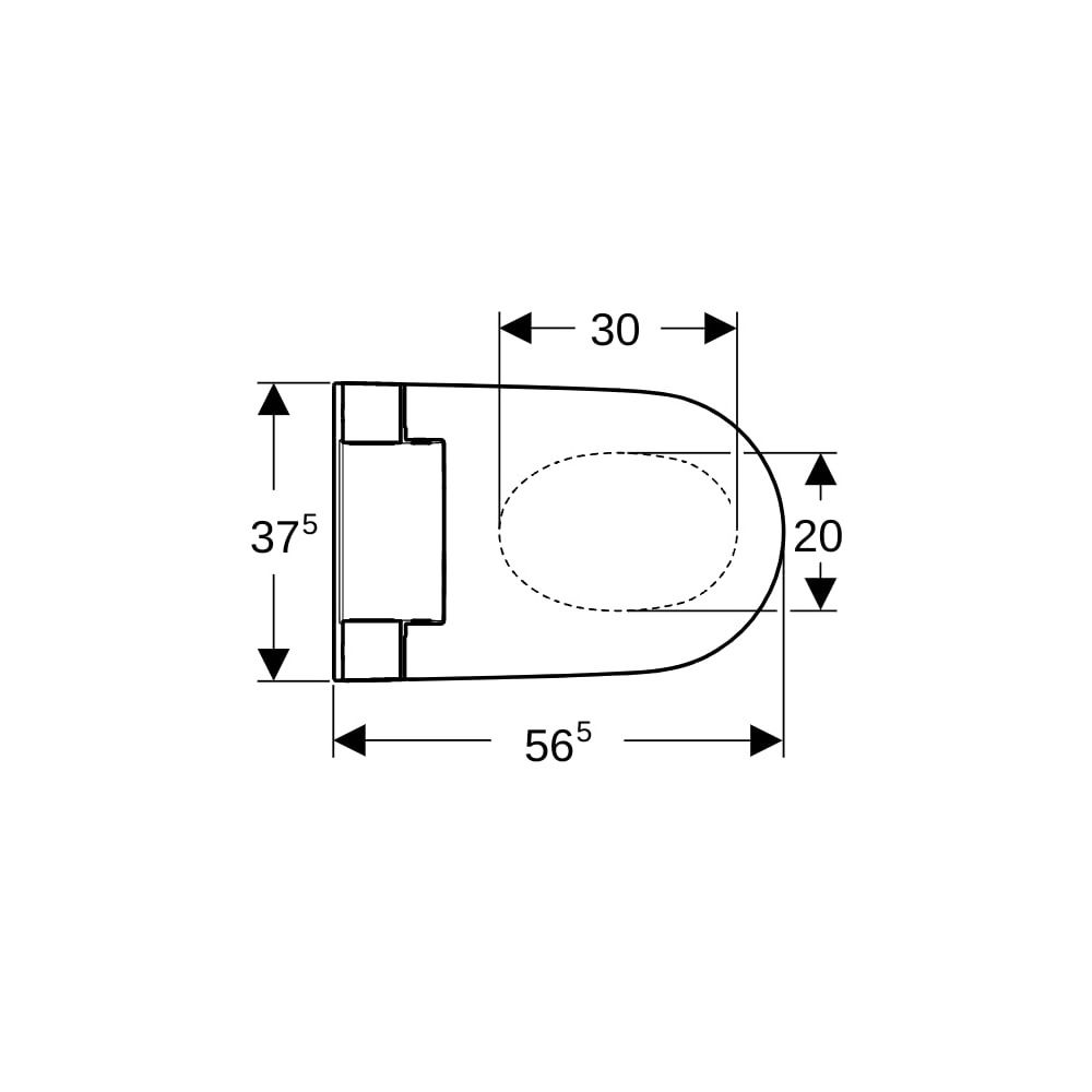 Geberit AquaClean Alba WC-Komplettanlage Wand-WC, Weiß, KeraTect... GEBERIT-146350011 4025410095015 (Abb. 4)