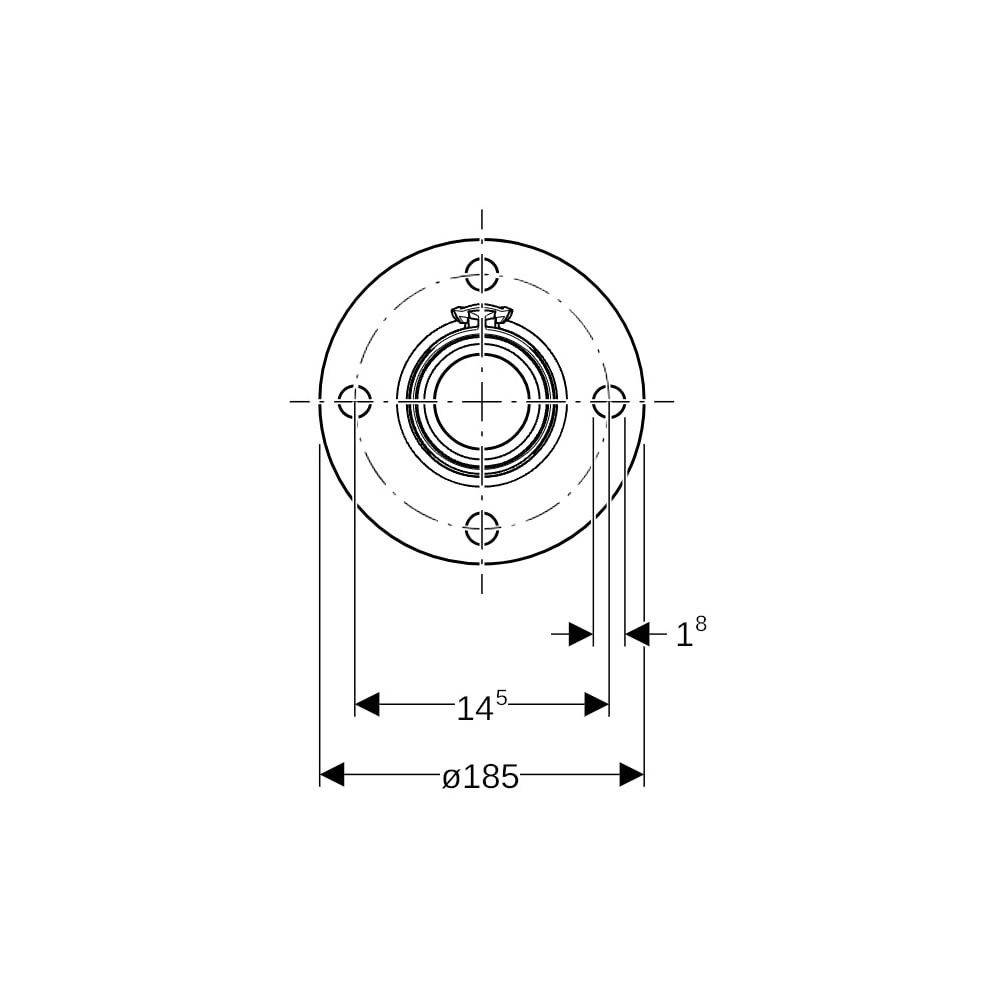 Geberit FlowFit Flansch PN10/16, mit Presseinheit bleifreie Siliziumbronze, d 75mm, ... GEBERIT-619617001 4025416602293 (Abb. 7)