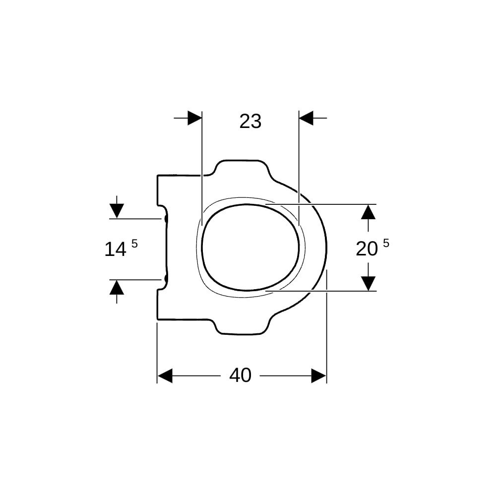 Geberit Bambini WC-Sitzring für Kinder mit Stützfunktion, Karminrot... GEBERIT-502971FY1 4025410122742 (Abb. 4)