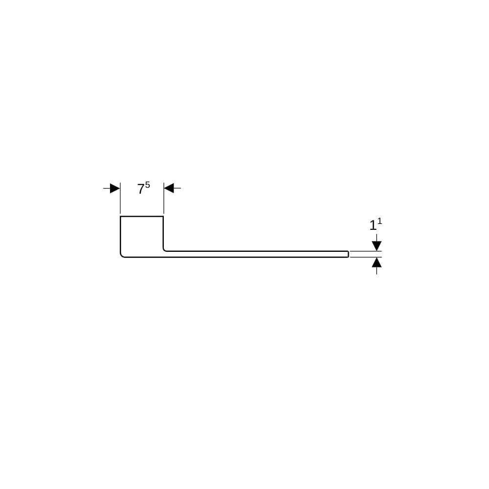 Geberit Handtuchhalter für Badezimmermöbel Lava pulverbeschichtet matt... GEBERIT-503012JK1 4025410144546 (Abb. 4)