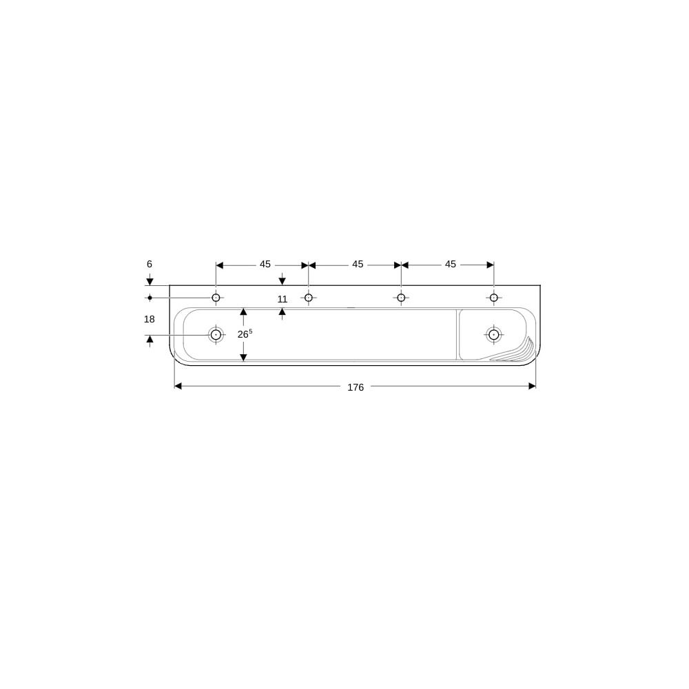 Geberit Bambini Spiel-/Waschlandschaft, 4 Waschplätze, tieferes Becken links B 180cm... GEBERIT-502977FY1 4064746000805 (Abb. 4)