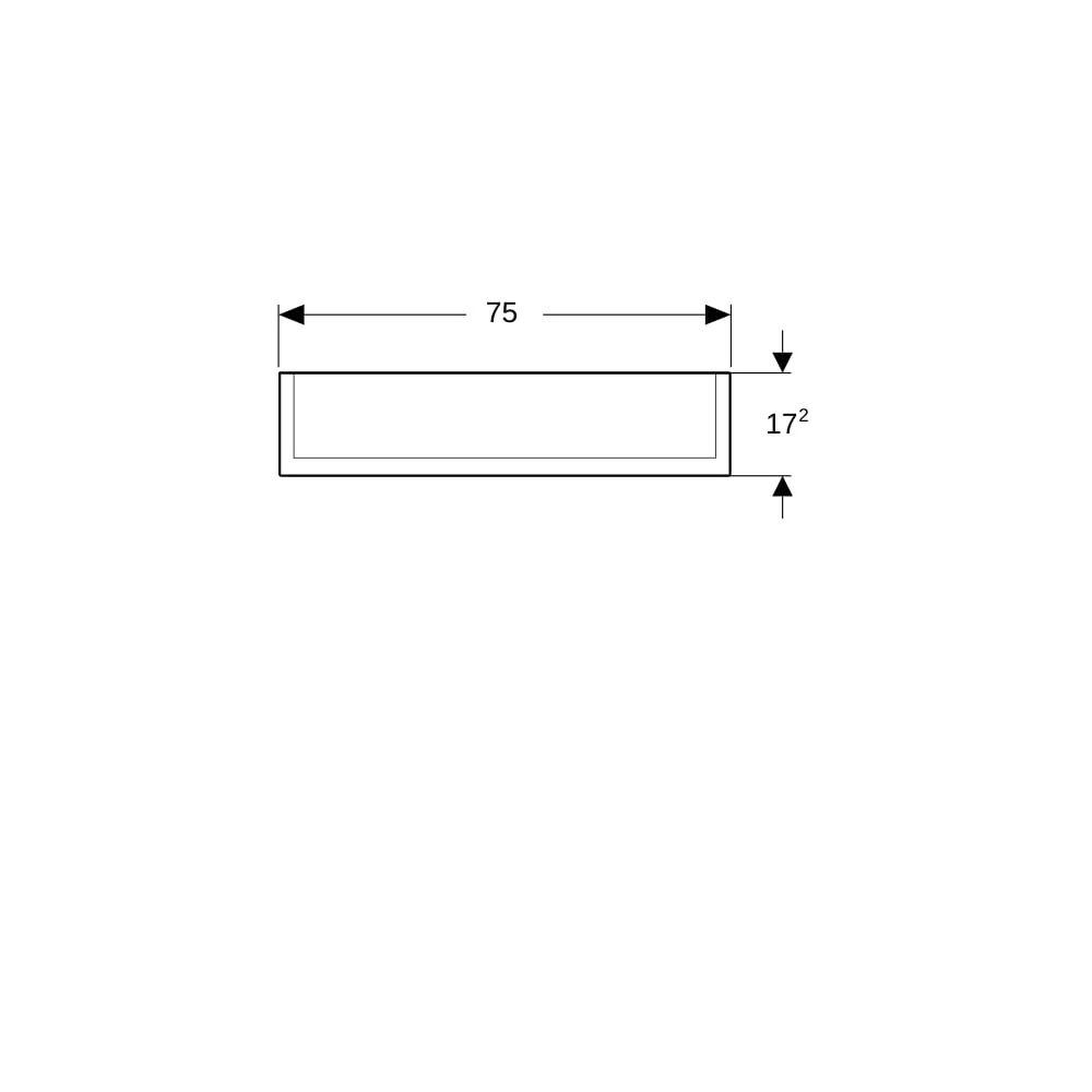 Geberit Option Plus Spiegelschrank mit Beleuchtung zwei Türen 75x70x17,2cm Korpus au... GEBERIT-500206001 4025416356851 (Abb. 7)