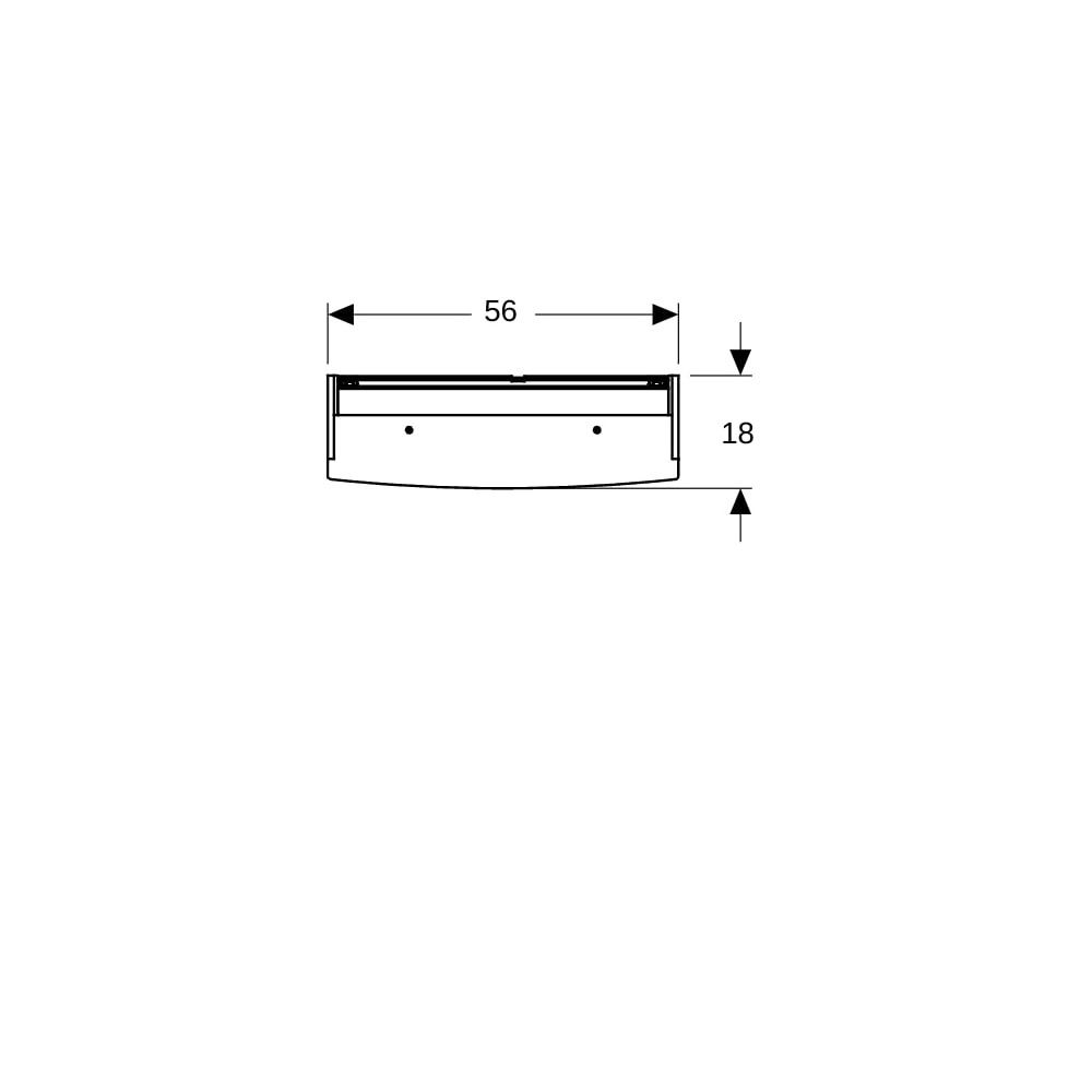 Geberit Option Basic Spiegelschrank, Beleuchtung, 2 Türen, 56x67,7x18cm, CEE 7/4,7/3... GEBERIT-500258001 4025416355489 (Abb. 7)