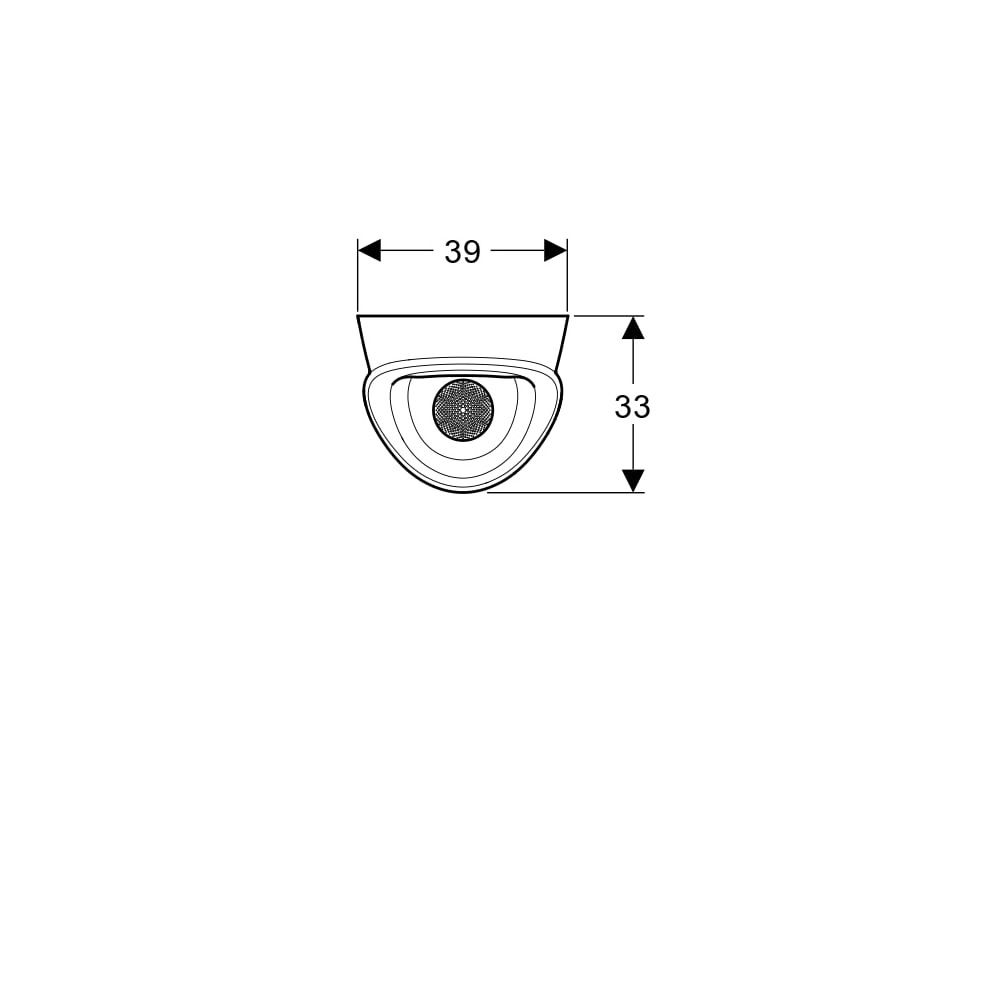 Geberit Renova L Urinal, Zulauf von hinten, Abgang nach hinten oder unten, Weiß... GEBERIT-503130001 4064746028618 (Abb. 4)