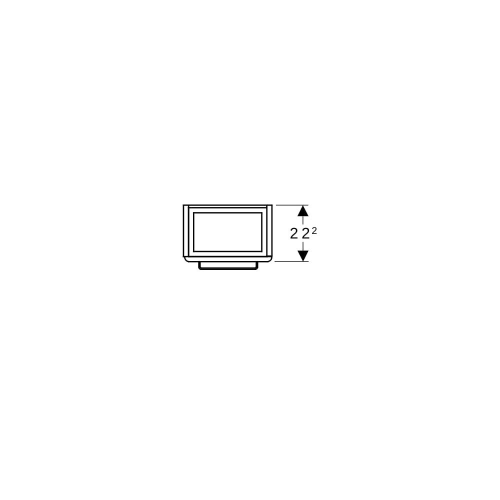 Geberit Renova Compact Unterschr., Handwaschbecken, Tür verk. Ausl. 34,8x60,4x25,2cm... GEBERIT-862041000 4022009328943 (Abb. 7)