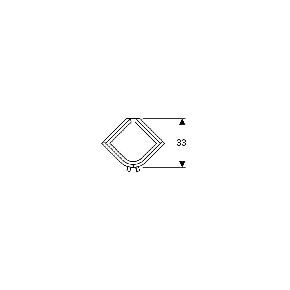 Geberit Renova Compact Unterschrank Eckhandwaschbecken 2 Türen 425x604x33cm Weiß lac... GEBERIT-862132000 4022009327496 (Abb. 8)