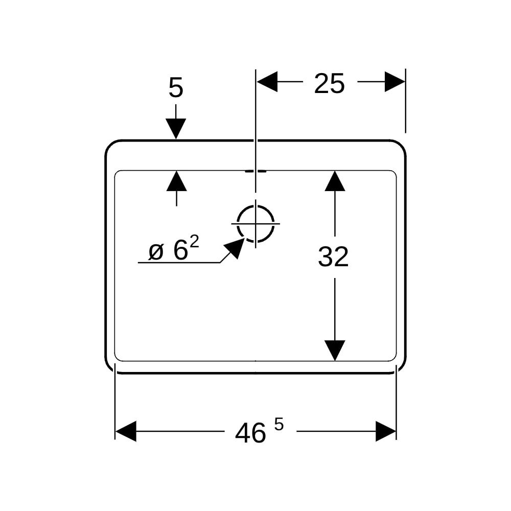 Geberit Mehrzweckbecken Publica, mit Überlauf, Sanitärkeramik, Weiß, 361350000... GEBERIT-361350000 4022009080513 (Abb. 13)