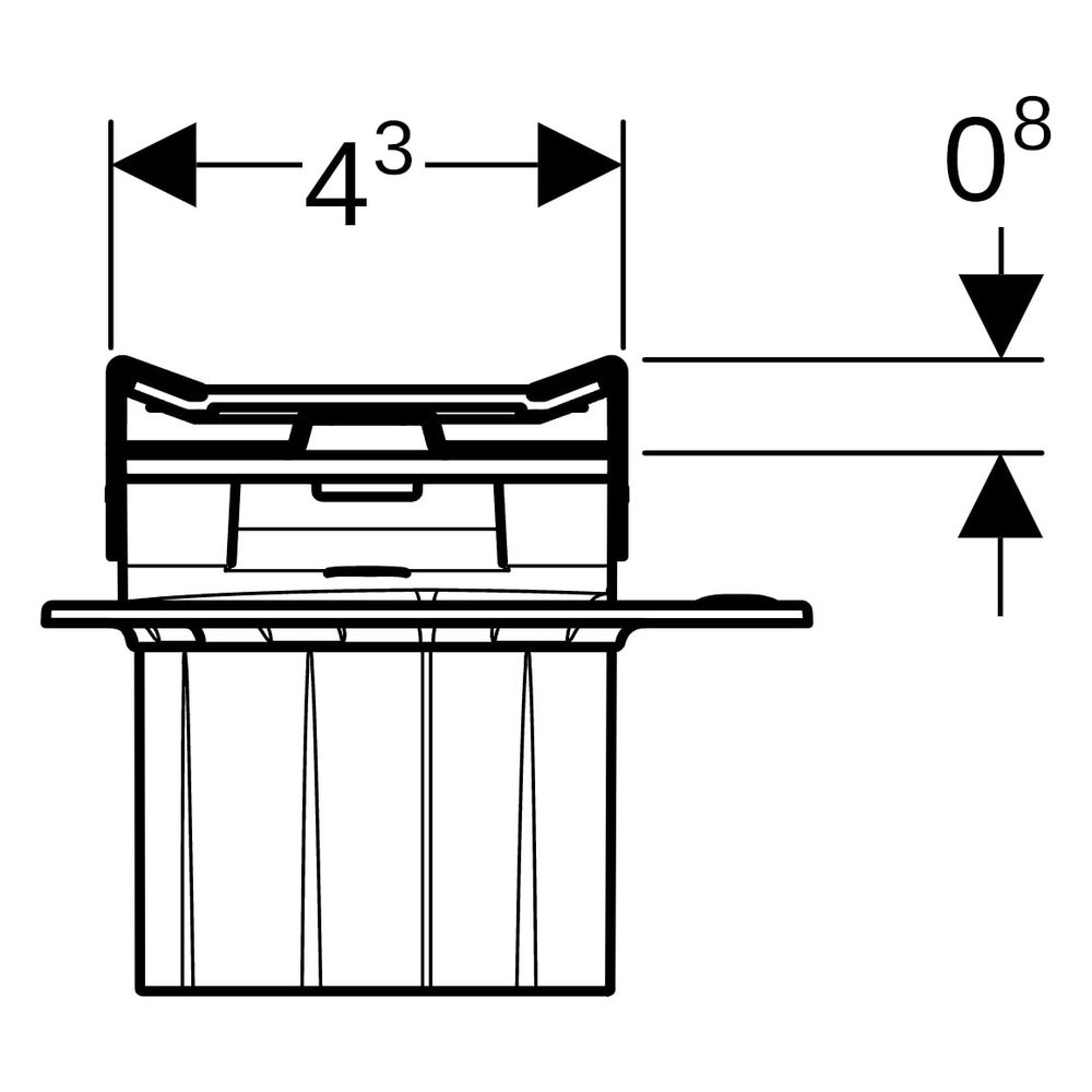 Geberit CleanLine20 Duschrinne, Länge 30-90cm, Edelstahl elektropoliert/gebürstet... GEBERIT-154450KS1 4025416497394 (Abb. 14)