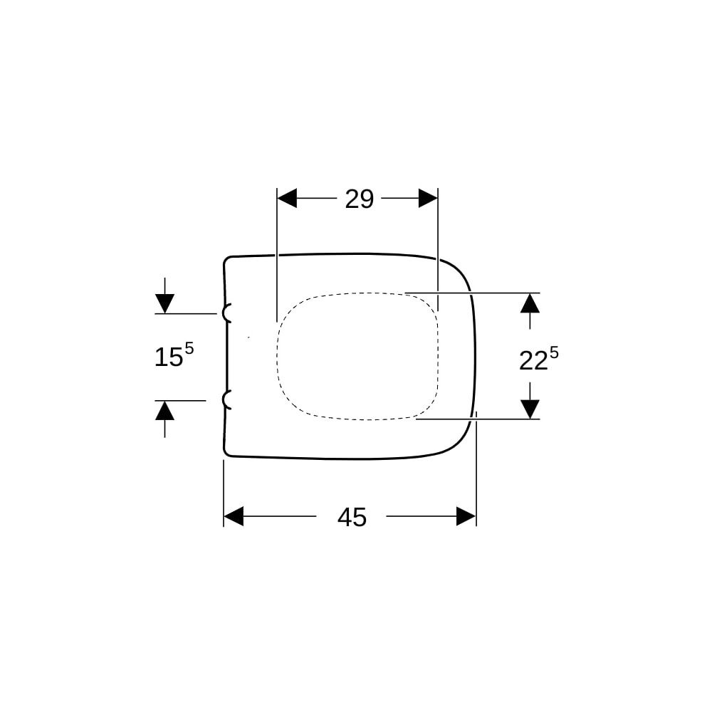 Geberit Renova Plan WC-Sitz eckiges Design Befür von oben, Absenkautomatik Quick-Rel... GEBERIT-500832001 4025410724861 (Abb. 8)