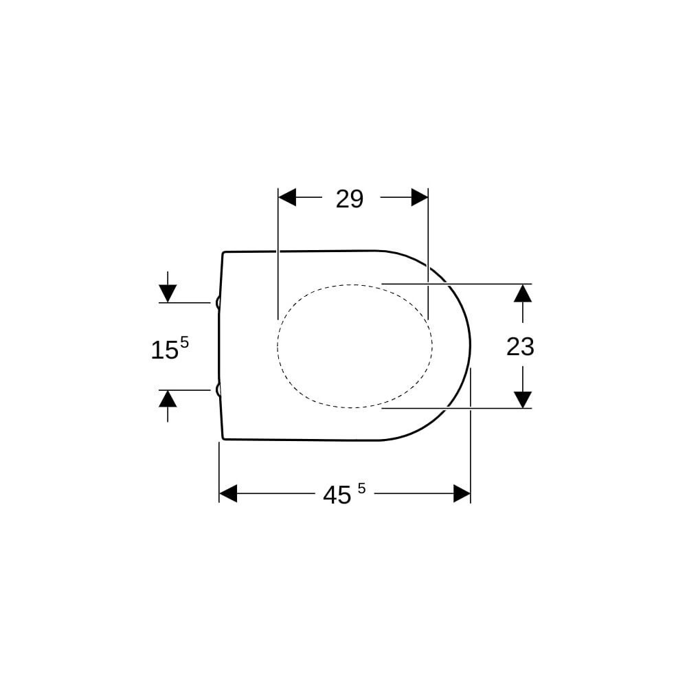 Geberit Renova Plan WC-Sitz Befür von oben, Absenkautomatik, o. Quick-Release-Scharn... GEBERIT-573085000 4022009284768 (Abb. 8)