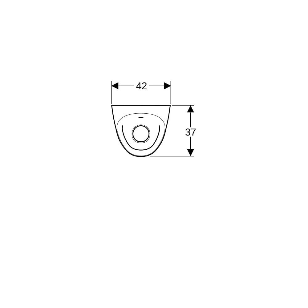 Geberit Tamina Urinal mit integrierter Steuerung, Netzbetrieb Tiefe 37cm, Abgang nac... GEBERIT-116142001 4025416696049 (Abb. 8)