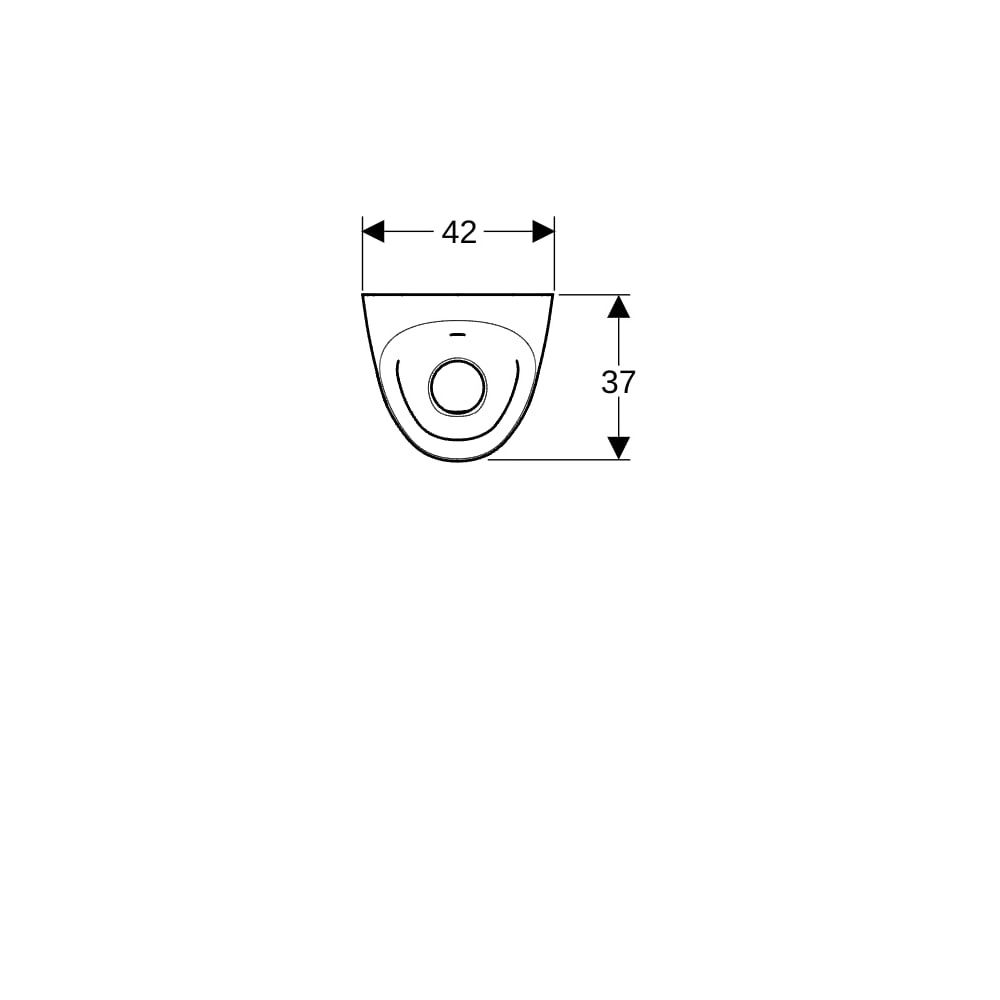 Geberit Tamina Urinal mit integrierter Steuerung, Batteriebetrieb Tiefe 37cm, Abgang... GEBERIT-116143001 4025416696070 (Abb. 8)
