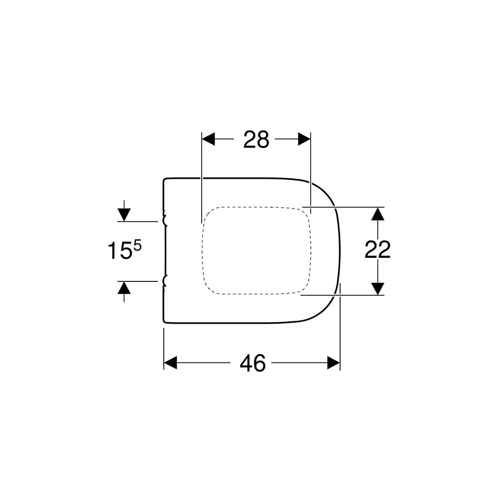 Geberit myDay WC-Sitz mit Absenkautomatik, Befestigung von oben, Weiß/glänzend... GEBERIT-575410000 4022009315653 (Abb. 7)