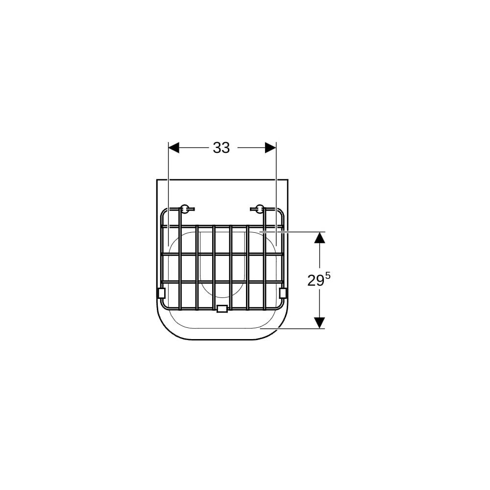 Geberit Publica Ausguss mit Klapprost, 40x37x49cm... GEBERIT-201680600 4022009315875 (Abb. 7)