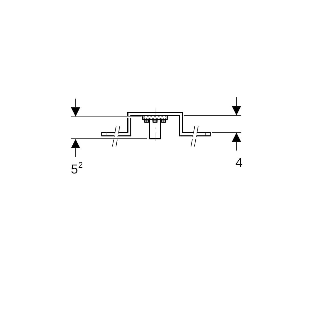 Geberit FlowFit Anschlusswinkel 90 Grad vormontiert, einfach, abgesetzt, d 16mm, Rp ... GEBERIT-619630001 4025416602330 (Abb. 6)