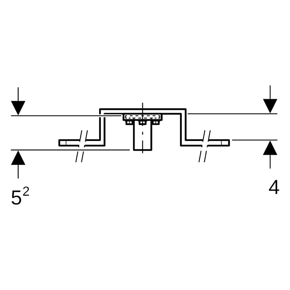 Geberit FlowFit Anschlusswinkel 90 Grad vormontiert, einfach, abgesetzt, D 20mm, Rp ... GEBERIT-619631001 4025416602347 (Abb. 8)