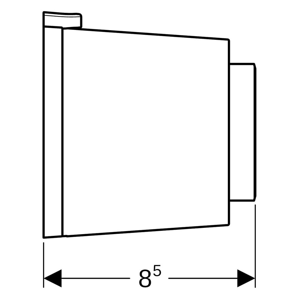Geberit Typ 01 Fernbetätigung pneumatisch, für 1-Mengen-Spülung, Aufputz-Drücker, A... GEBERIT-116046111 4025416322498 (Abb. 10)