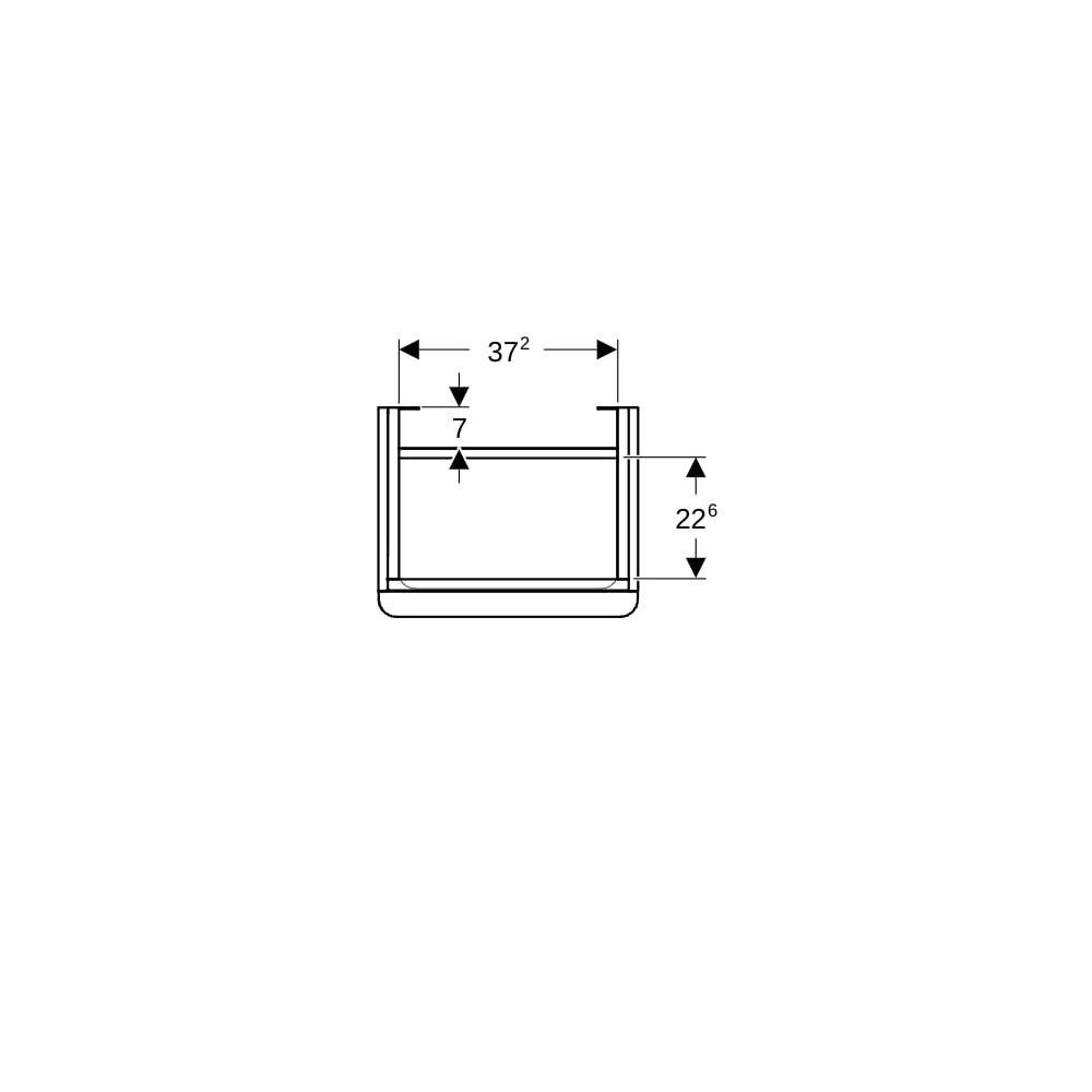 Geberit Smyle Square Unterschrank für Handwaschbecken, 1 Tür, Anschlag Rechts, 44,2x... GEBERIT-500350001 4025416358442 (Abb. 7)