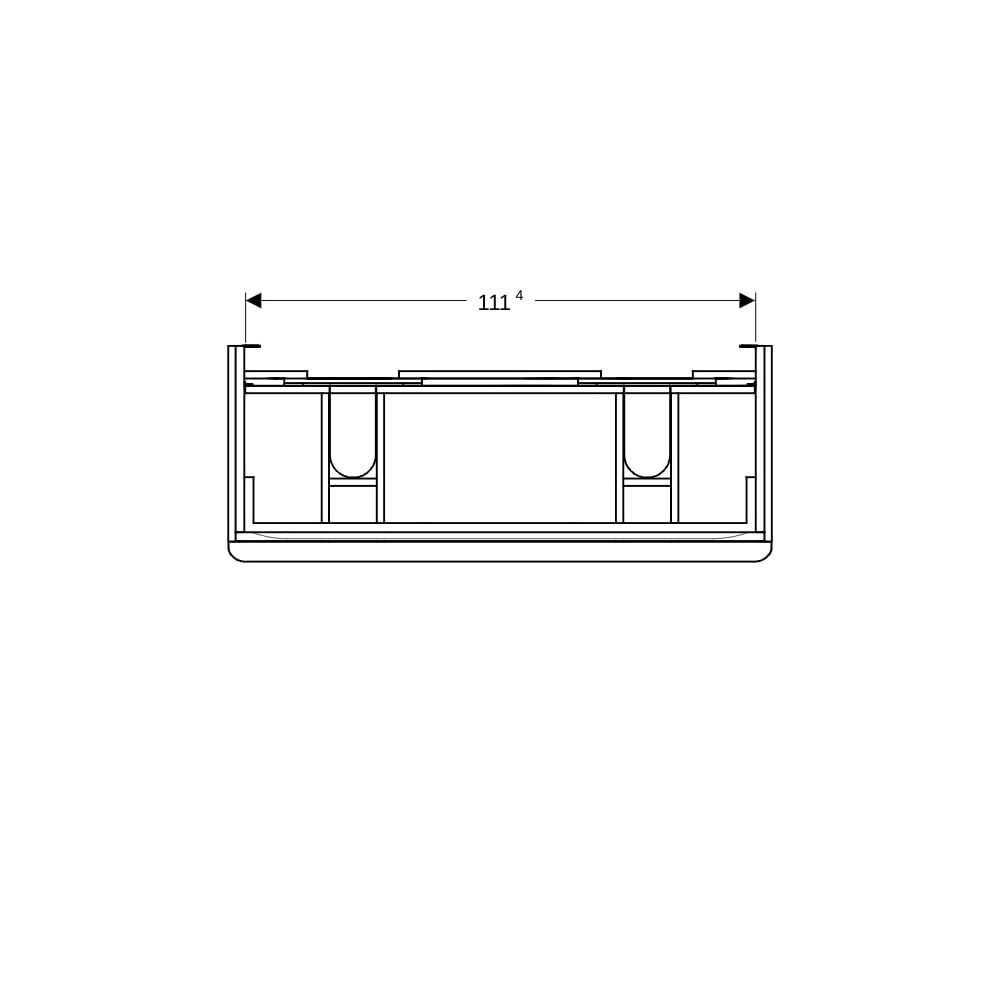 Geberit Smyle Square Unterschrank für Doppelwaschtisch, 2 Schubladen, 118,4x61,7x47c... GEBERIT-500356001 4025416425328 (Abb. 7)