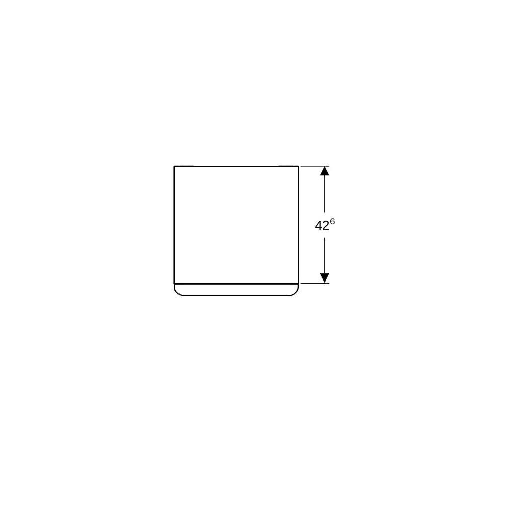 Geberit Smyle Square Seitenschrank 2 Schubladen, 45x60x47cm, Sandgrau lackiert hochg... GEBERIT-500357JL1 4025416437314 (Abb. 7)