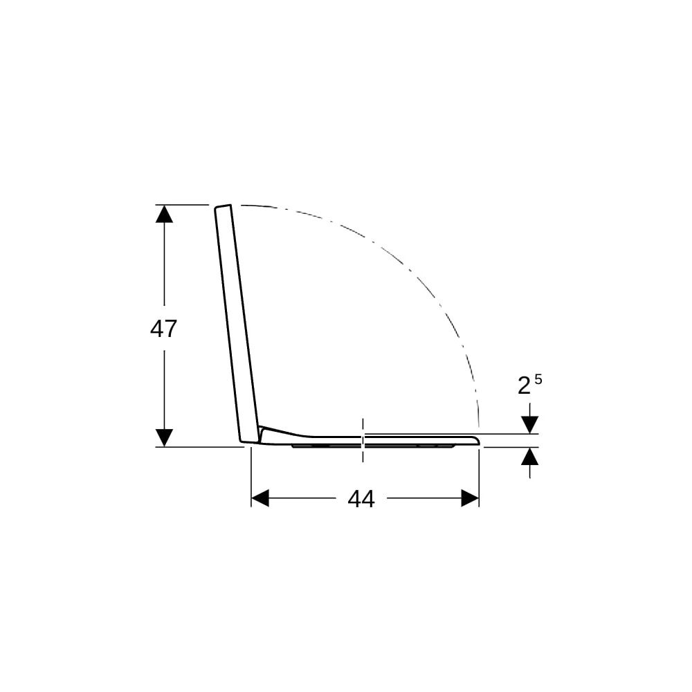 Geberit Preciosa 2 WC-Sitz mit Absenkautomatik, Weiß/glänzend... GEBERIT-571280000 4022009312416 (Abb. 7)