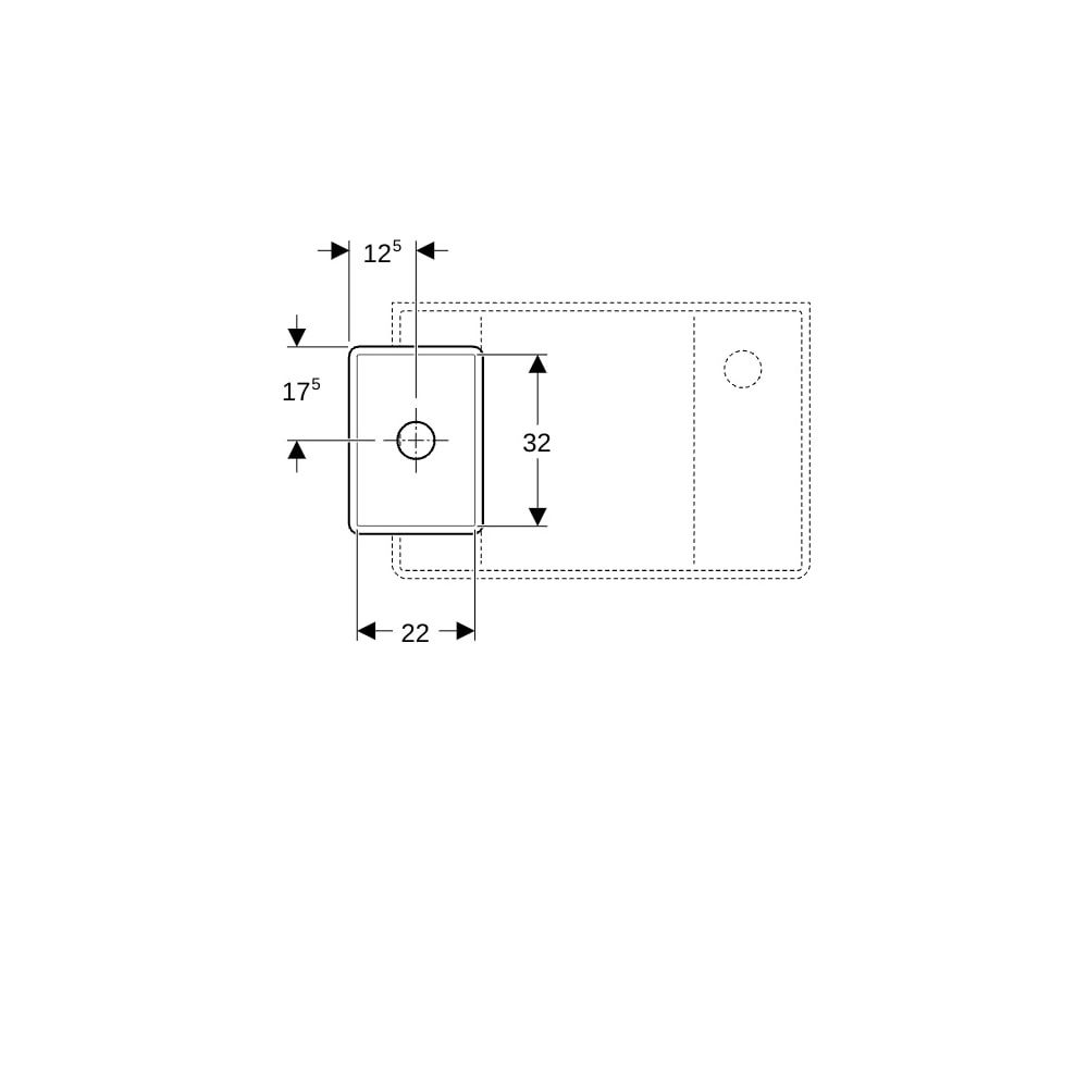 Geberit Publica Gipsfangbecken Unterteil, 25x21x35cm... GEBERIT-362512000 4022009080551 (Abb. 7)
