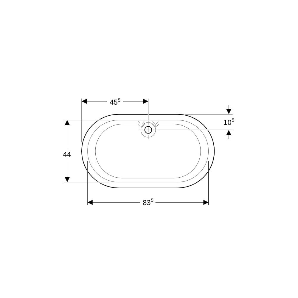 Geberit Bambini Ovalbadewanne, Breite 51,5cm, Alpinweiß... GEBERIT-407010016 4022009295856 (Abb. 8)