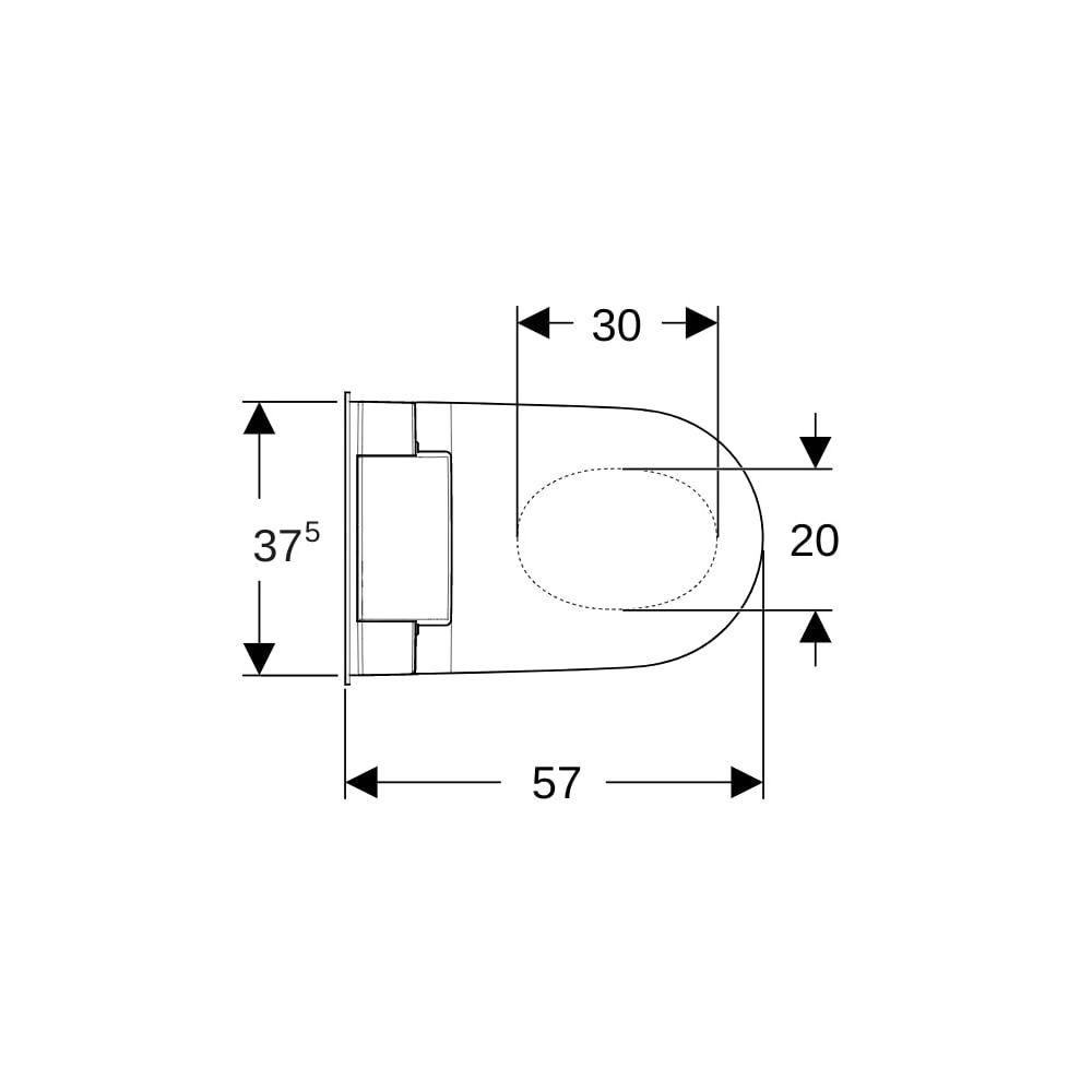Geberit AquaClean Sela WC-Komplettanlage Wand-WC, Mattweiß... GEBERIT-146220JT1 4025410059222 (Abb. 4)