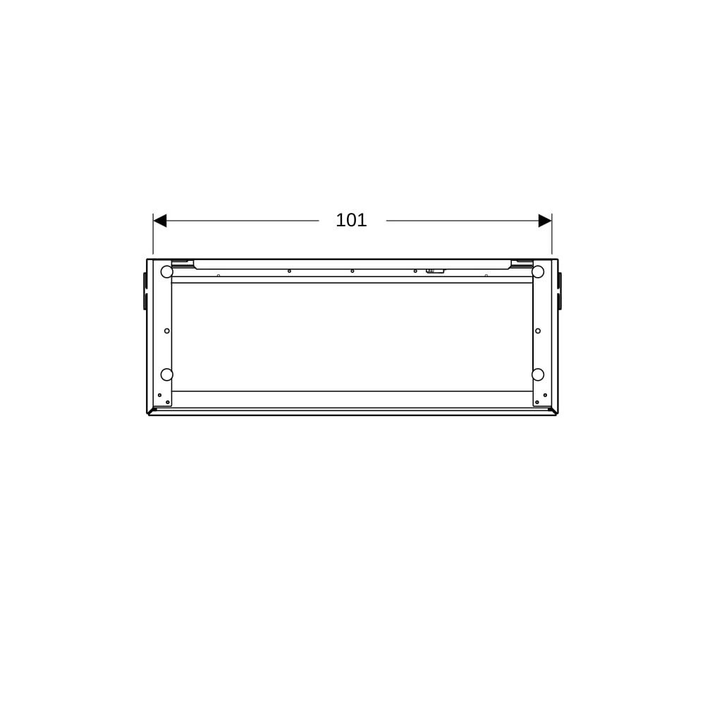 Geberit ONE Unterschrank für Waschtisch, 2 Schubladen, verkürzte Ausladung, 104,5x46... GEBERIT-500386011 4025410572387 (Abb. 7)
