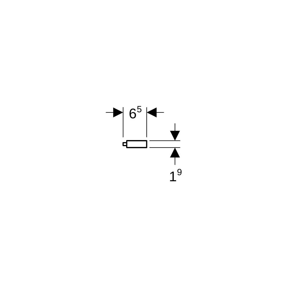 Geberit Handtuchhalter für Badezimmermöbel, 42,4x1,9x4,9cm, Lava pulverbeschichtet m... GEBERIT-502328JK1 4025410943255 (Abb. 9)