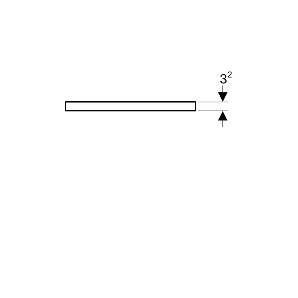 Geberit ONE Waschtischplatte Ausschnitt mittig, für Aufsatzwaschtisch Schalenform, 7... GEBERIT-505272006 4025410936318 (Abb. 9)