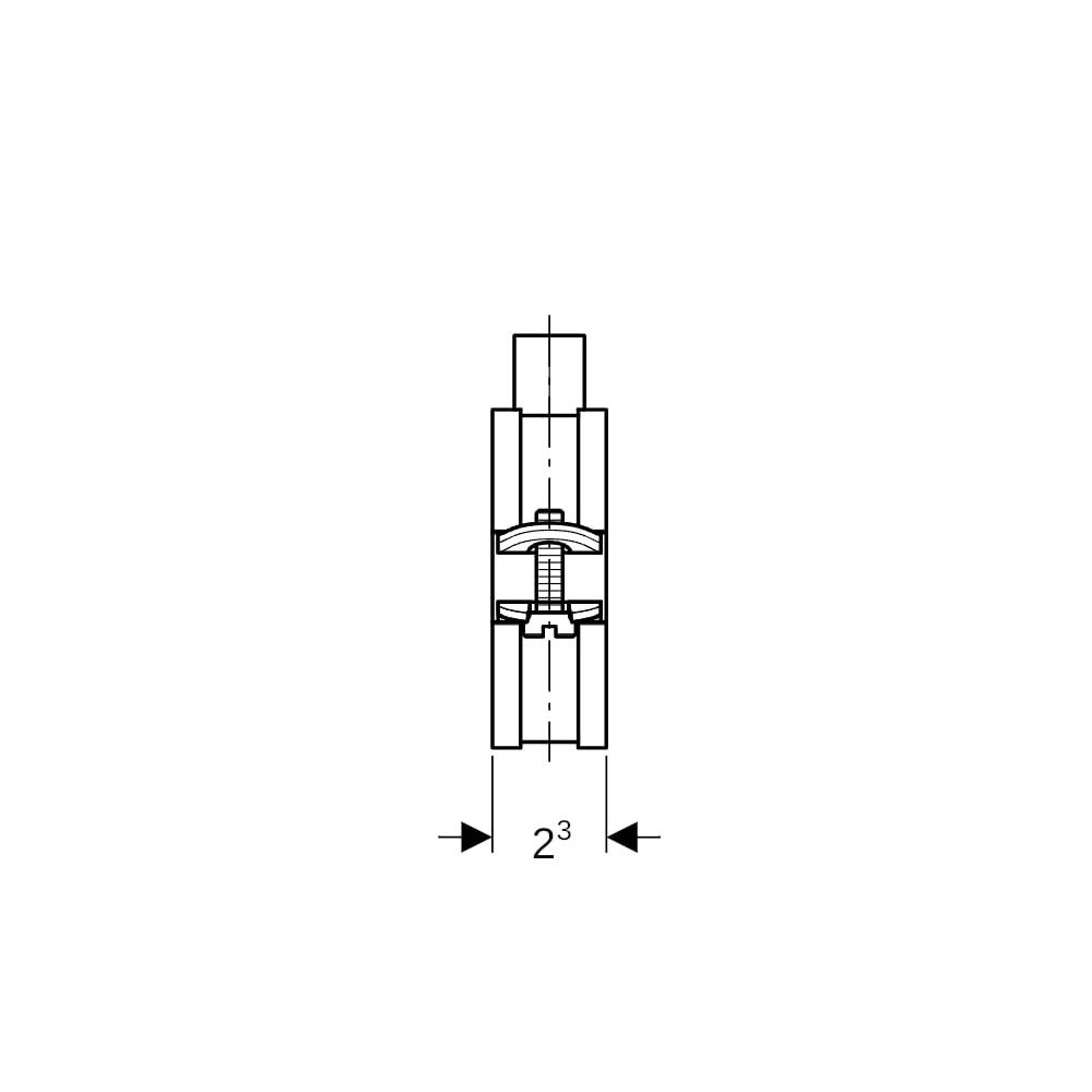 Geberit Rohrschelle gedämmt, mit Gewindemuffe M8, M10 1,0215, di 48–53mm, galvanisch... GEBERIT-601856261 4025416498506 (Abb. 8)