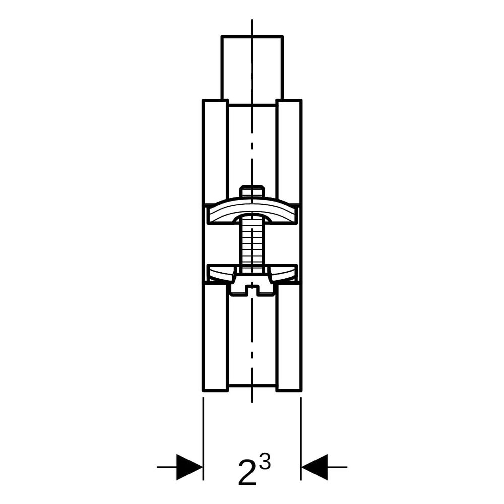 Geberit Rohrschelle gedämmt, mit Gewindemuffe M8, M10 1,0215, ID 74-80mm, galvanisc... GEBERIT-601859261 4025416498575 (Abb. 10)