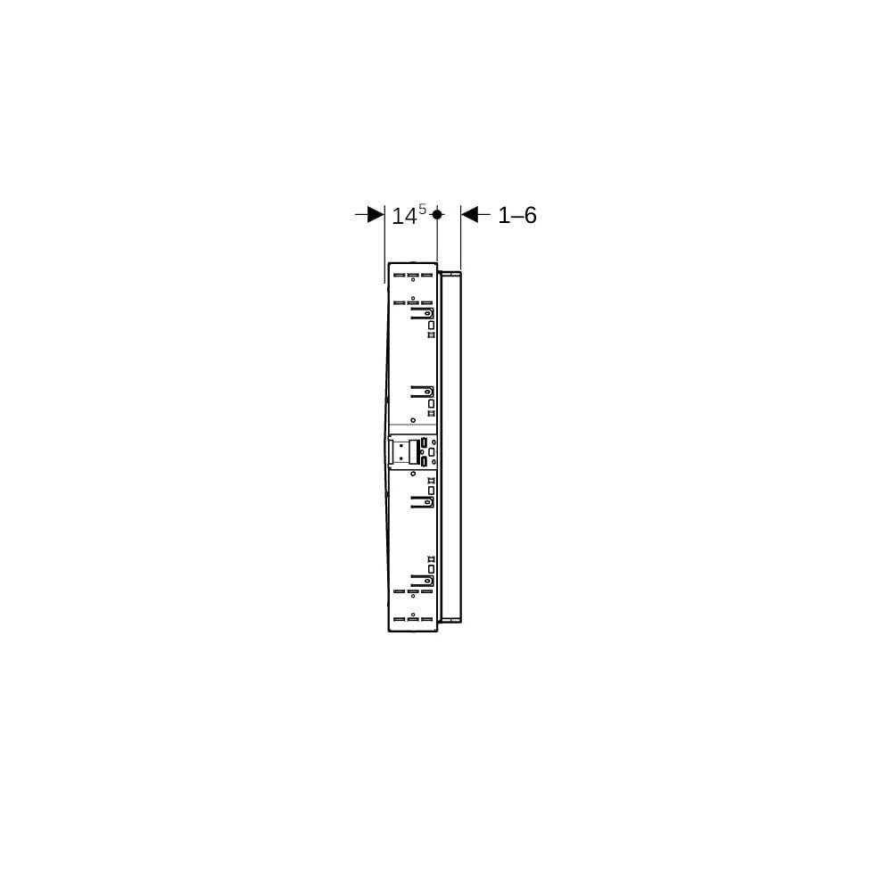 Geberit Rohbaubox für Geberit ONE Spiegelschrank, Höhe 90cm Nennbreite 60cm, für Tro... GEBERIT-111941001 4025410946195 (Abb. 9)