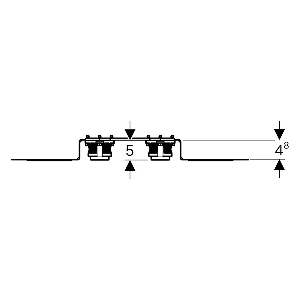 Geberit PushFit Anschlussdose 90 Grad für Schnellkupplung, vormontiert... GEBERIT-650797003 4025410947789 (Abb. 9)